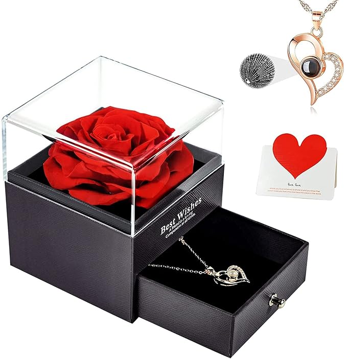 Heart Shaped Necklace with GIft Box