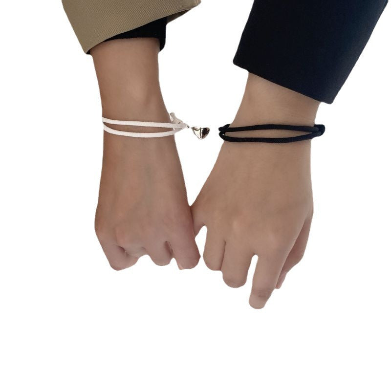 Couple Magnetic Heart Bracelet