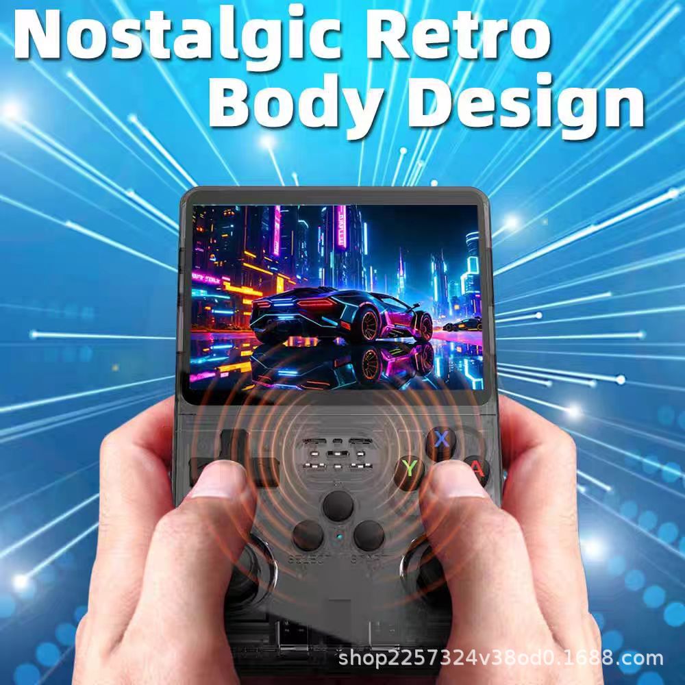 New R36S HD large screen handheld retro portable arcade game console